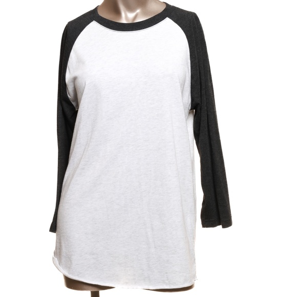 Other - Black and light grey baseball tee